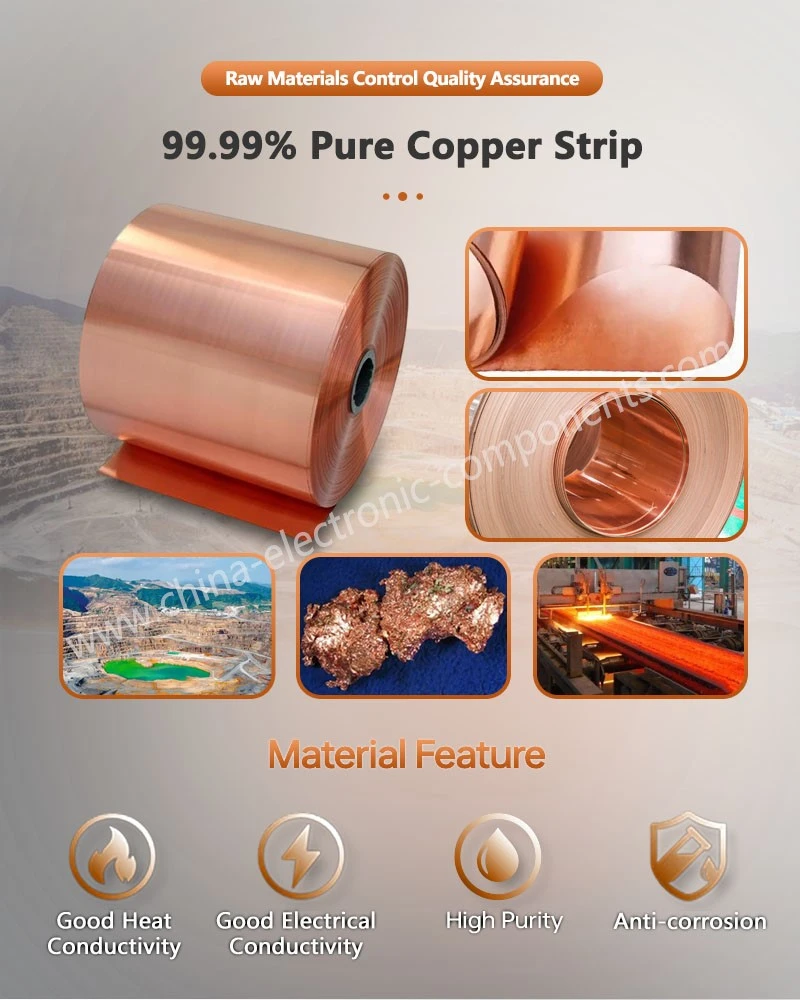 9999 Pure Copper Strip for Copper Foil Resistance Diffusion Soldering Flexible Connection 9999 Pure Copper Strip for Copper Foil Resistance Diffusion Soldering Flexible Connection
